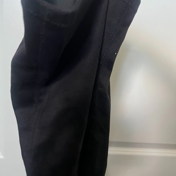 SODA Black Microsuede Stretch Over The Knee Boots Size 6 - Picture 4 of 9